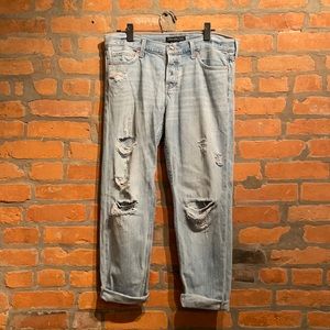 Abercrombie & Fitch Distressed Boyfriend Jeans